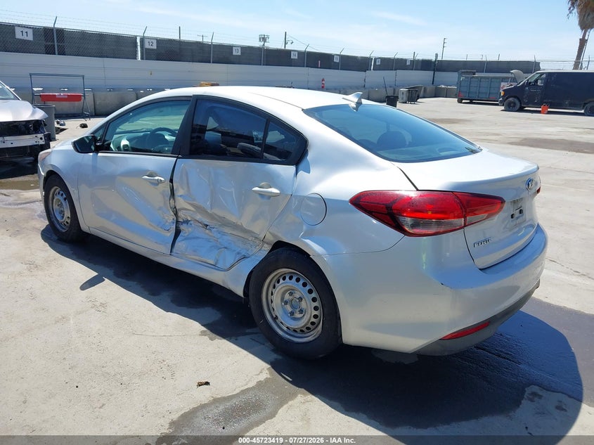Vin: 3kpfk4a76he057538, lot: 46222101, kia forte lx 20173