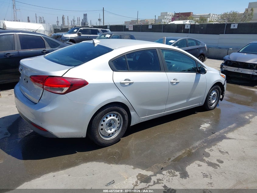 Vin: 3kpfk4a76he057538, lot: 46222101, kia forte lx 20174