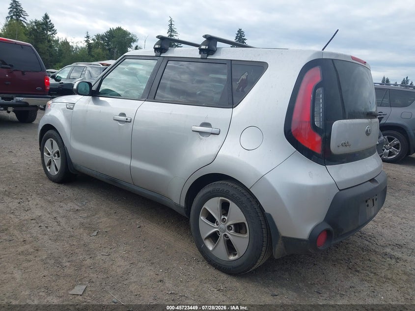 Vin: kndjn2a2xg7867103, lot: 46222132, kia soul 20163