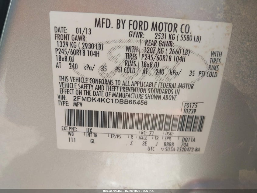 2013 FORD EDGE LIMITED · Фото 9