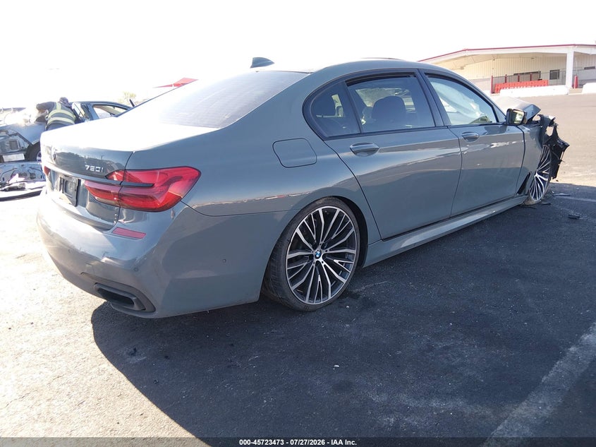 Vin: wba7f0c56jgm23918, lot: 46222155, bmw 750i 20184
