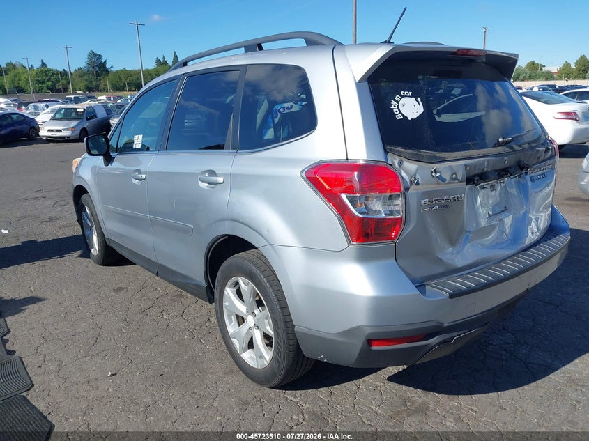 Vin: jf2sjajc2eh503561, lot: 46222192, subaru forester 2.5i limited 20143