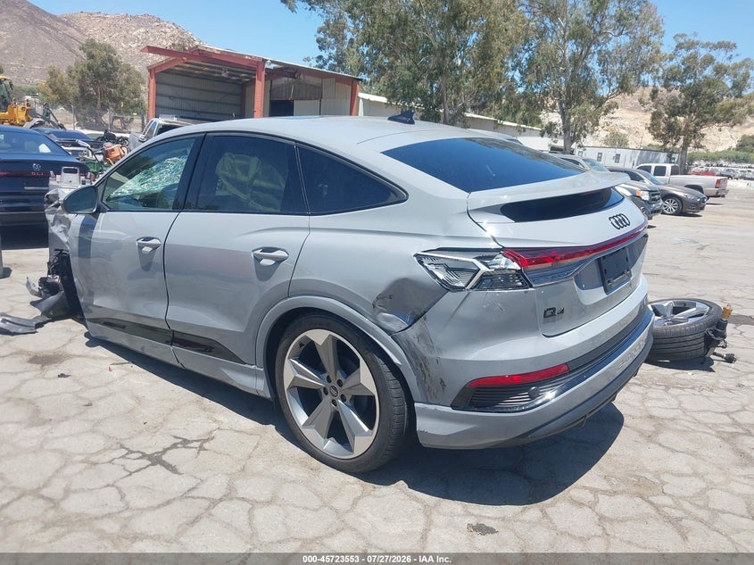 Vin: wa13ubfz6sp027677, lot: 46222235, audi q4 sportback e-tron premium plus 55 quattro 20253