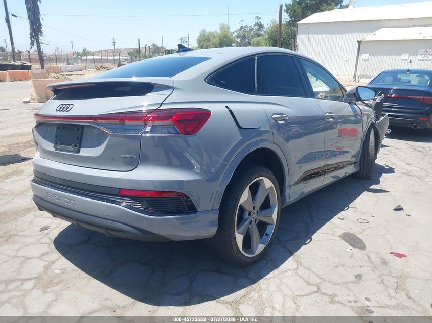 Vin: wa13ubfz6sp027677, lot: 46222235, audi q4 sportback e-tron premium plus 55 quattro 20254