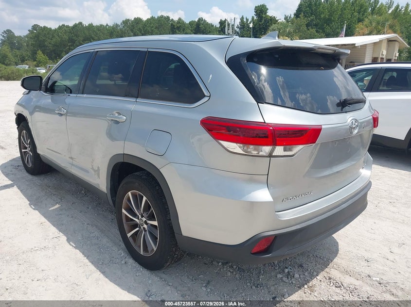Vin: 5tdkzrfh2ks561316, lot: 46222239, toyota highlander xle 20193