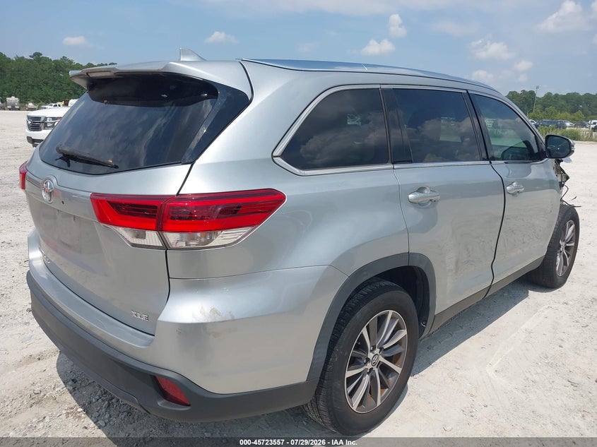 Vin: 5tdkzrfh2ks561316, lot: 46222239, toyota highlander xle 20194