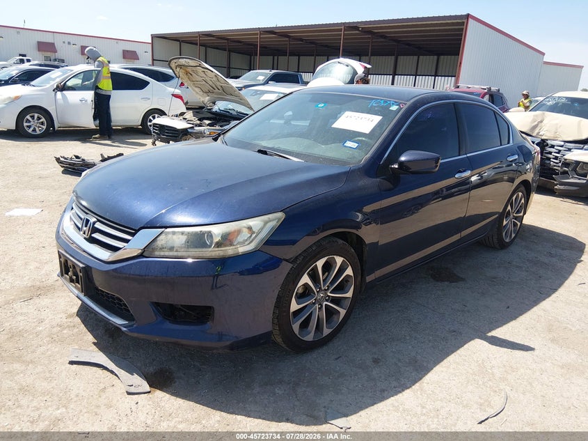 Vin: 1hgcr2f51fa166498, lot: 46222417, honda accord sport 20152