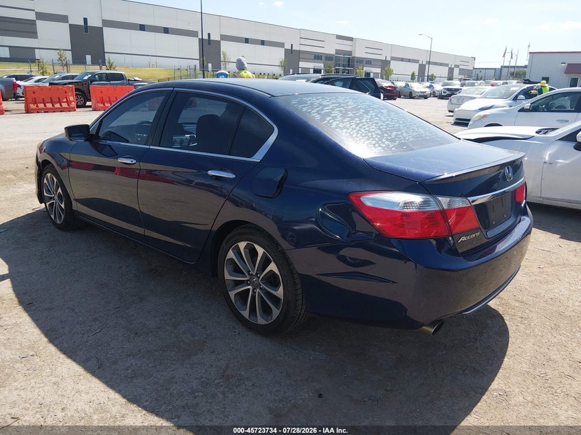 Vin: 1hgcr2f51fa166498, lot: 46222417, honda accord sport 20153