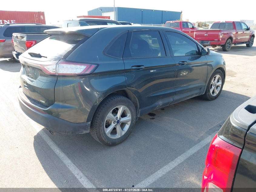 Vin: 2fmtk3g98fbb43309, lot: 46222424, ford edge se 20154