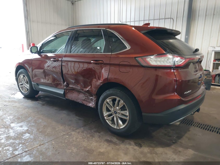 Vin: 2fmpk4j90fbb21076, lot: 46222469, ford edge sel 20153