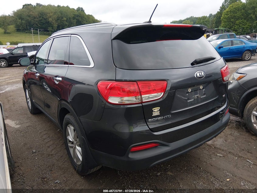 Vin: 5xypgda3xhg213845, lot: 46222473, kia sorento 2.4l lx 20173