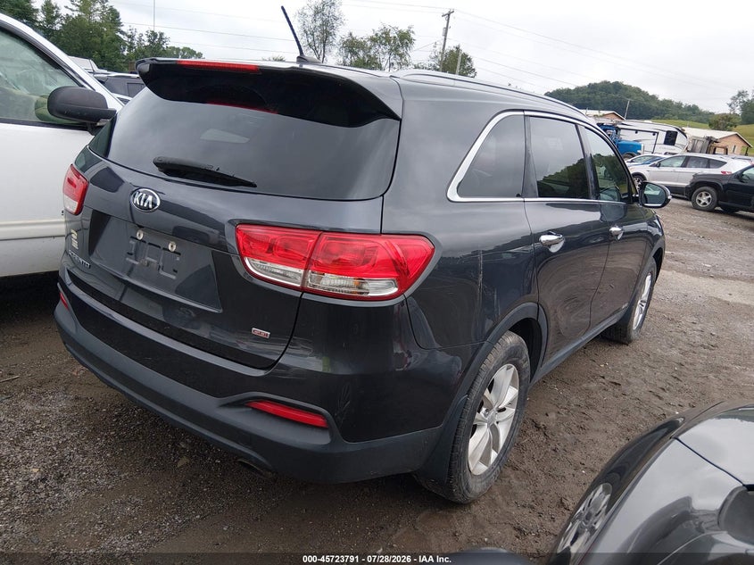 Vin: 5xypgda3xhg213845, lot: 46222473, kia sorento 2.4l lx 20174