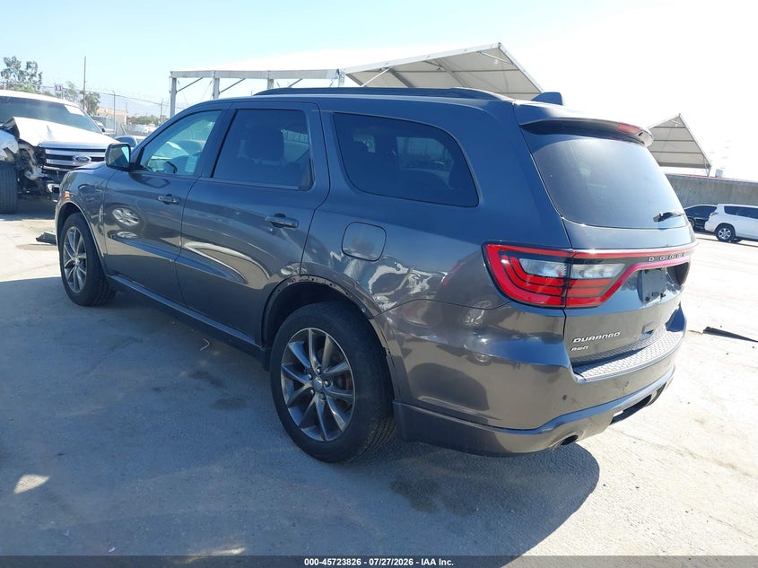 Vin: 1c4rdjdg7hc871691, lot: 46222508, dodge durango gt awd 20173