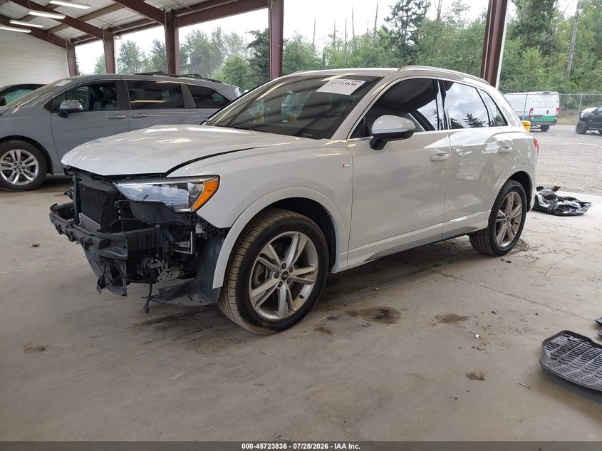 Vin: wa1decf34n1010225, lot: 46222518, audi q3 premium 45 tfsi s line quattro tiptronic 20222