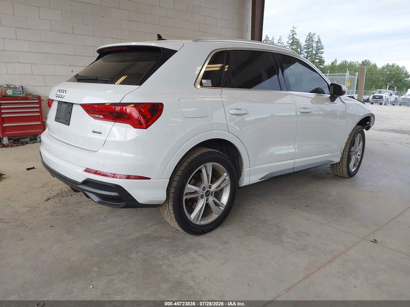 Vin: wa1decf34n1010225, lot: 46222518, audi q3 premium 45 tfsi s line quattro tiptronic 20224