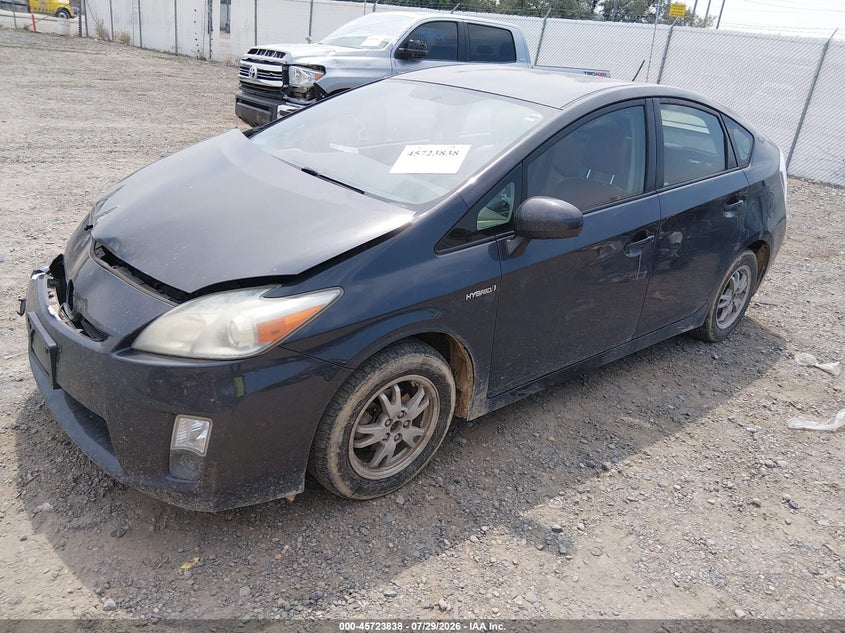 Vin: jtdkn3du8b0252784, lot: 46222520, toyota prius two 20112