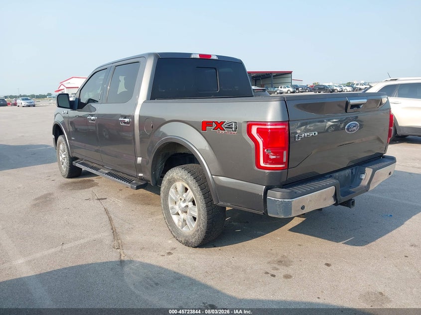 Vin: 1ftew1eg9fke48119, lot: 46222526, ford f-150 lariat 20153