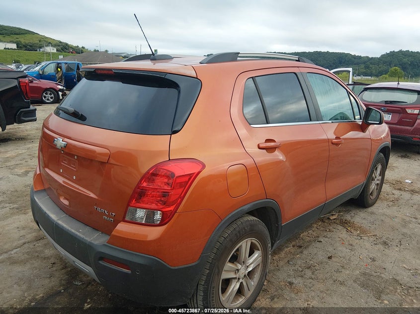 Vin: kl7cjrsb7fb183033, lot: 46222549, chevrolet trax lt 20154