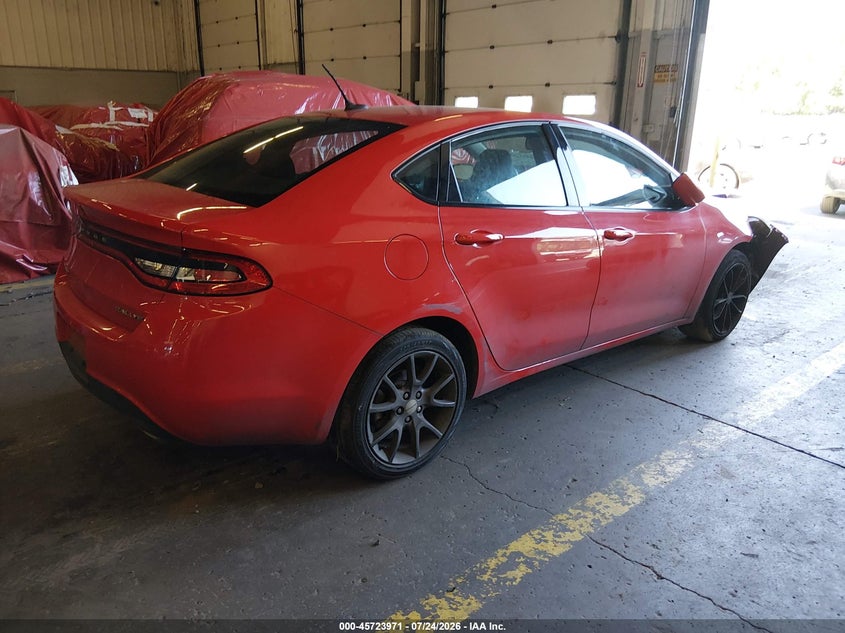 Vin: 1c3cdfbb4gd625009, lot: 46222653, dodge dart sxt 20164