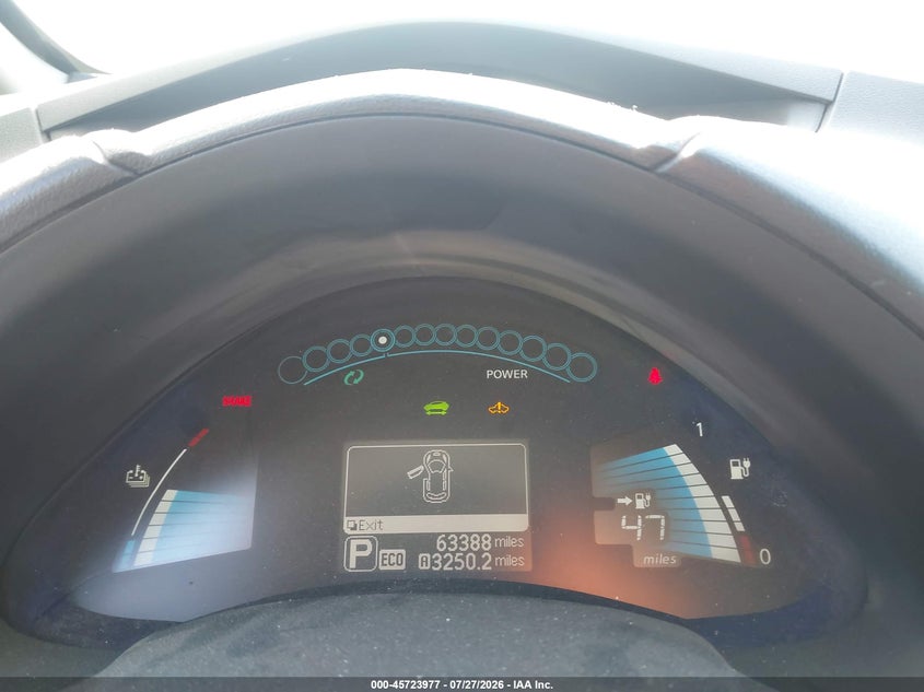 2016 NISSAN LEAF auction photo 7