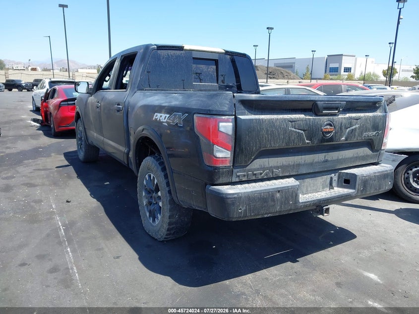 Vin: 1n6aa1ed3mn501487, lot: 46222706, nissan titan pro-4x 4x4 20213