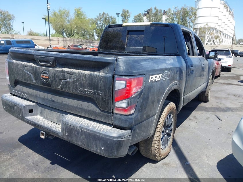 Vin: 1n6aa1ed3mn501487, lot: 46222706, nissan titan pro-4x 4x4 20214
