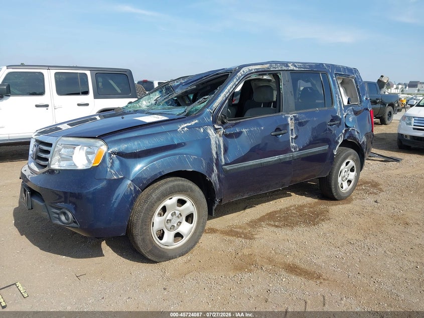 Vin: 5fnyf4h25cb013458, lot: 46222769, honda pilot lx 20122