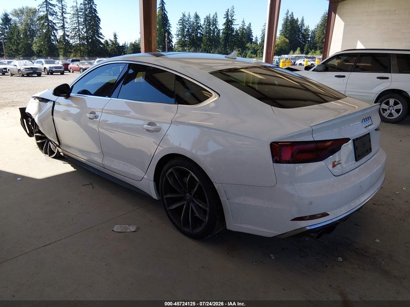 Vin: wauc4cf53ja058991, lot: 46222807, audi s5 3.0t premium plus 20183