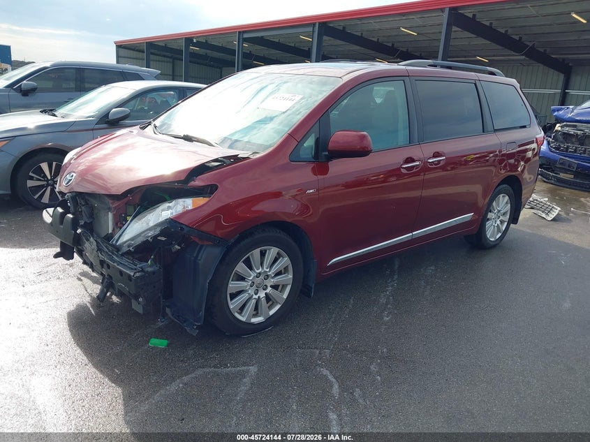Vin: 5tddz3dc9hs161064, lot: 46222826, toyota sienna xle 7 passenger 20172