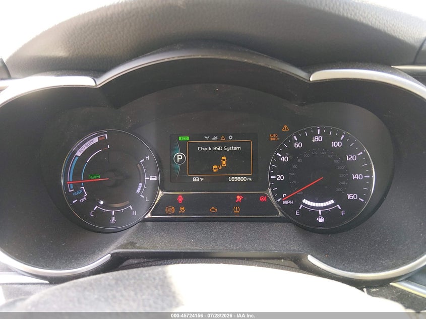 2014 KIA OPTIMA HYBRID auction photo 7