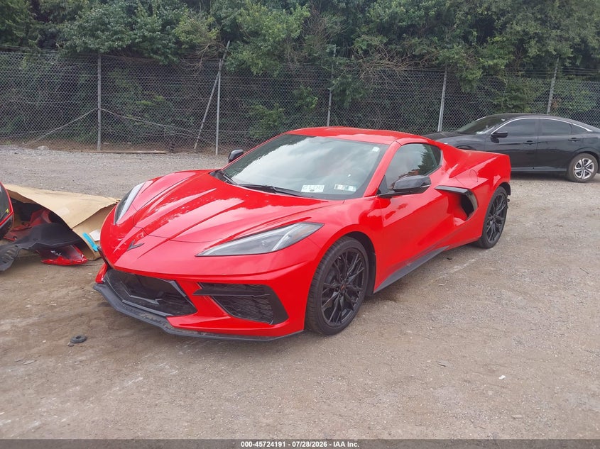 Vin: 1g1ya2d46p5125065, lot: 46222873, chevrolet corvette stingray rwd  1lt 20232