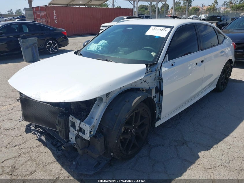 2023 Honda Civic, Front End, IAAI, VIN 2HGFE2F50PH519647 — photo 2