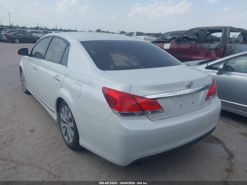 Vin: 4t1bk3db4bu387188, lot: 46222929, toyota avalon limited 20113