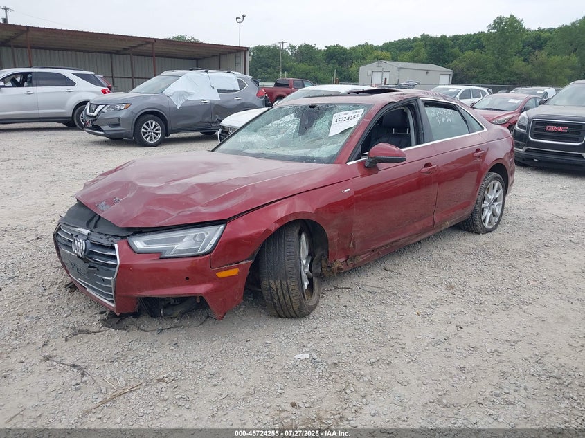 Vin: wauenaf48ja112853, lot: 46222937, audi a4 2.0t premium/2.0t tech premium 20182