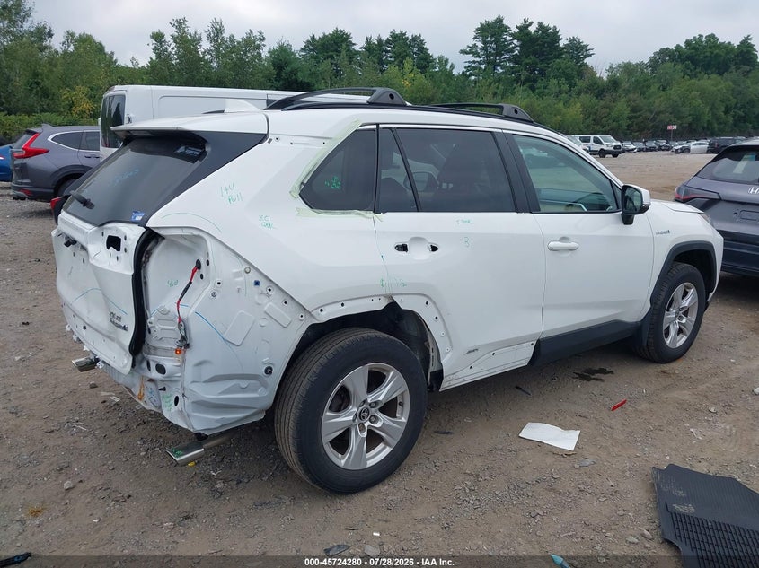 Vin: jtmrwrfv6md133700, lot: 46222961, toyota rav4 hybrid xle 20214