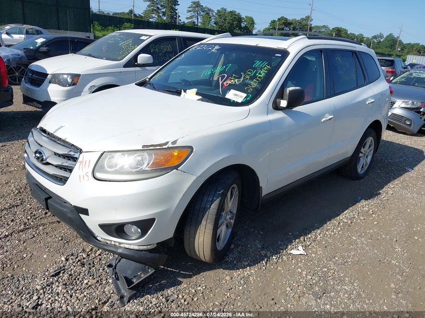 Vin: 5xyzkdag0cg117662, lot: 46222968, hyundai santa fe limited v6 20122