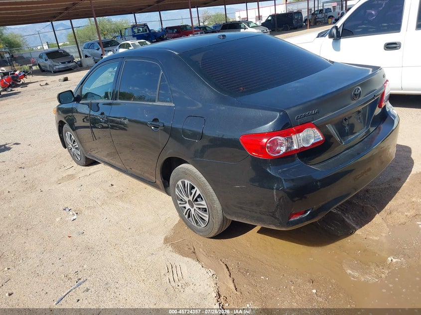Vin: 2t1bu4ee6bc551499, lot: 46223041, toyota corolla le 20113