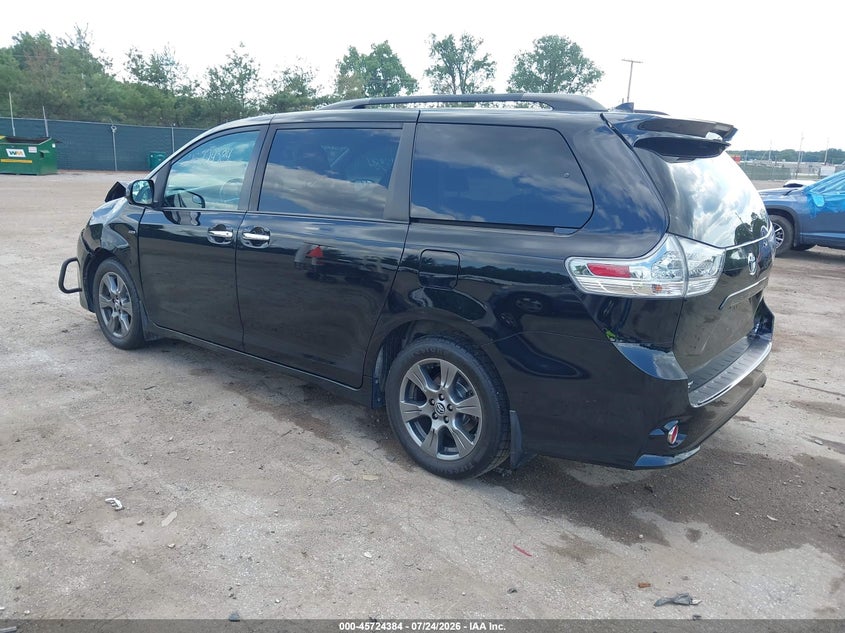 Vin: 5tdez3dc9ks212025, lot: 46223068, toyota sienna se 20193