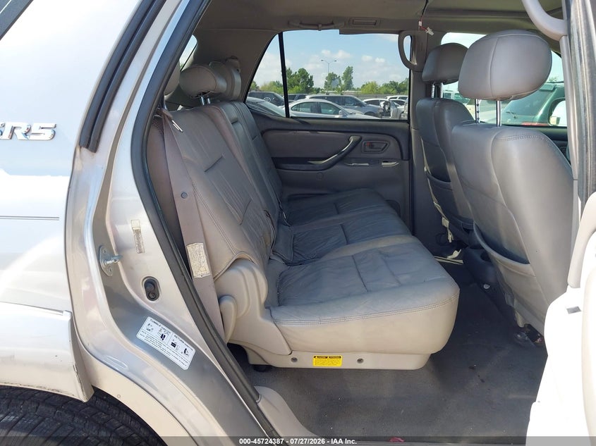2003 TOYOTA SEQUOIA SPORT UTILITY VEHICLE 4.7L V-8 DOHC, 240HP