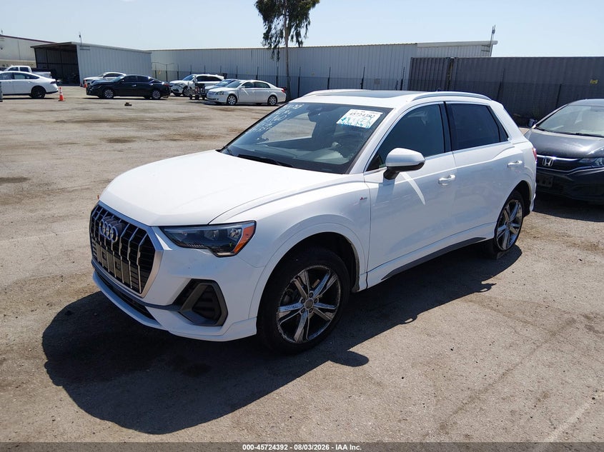 Vin: wa1decf30l1057068, lot: 46223076, audi q3 premium 45 tfsi s line quattro tiptronic 20202