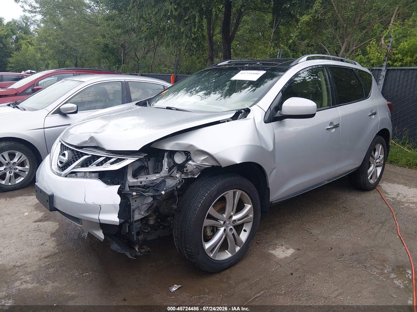 Vin: jn8az1mw2dw309801, lot: 46223185, nissan murano le 20132
