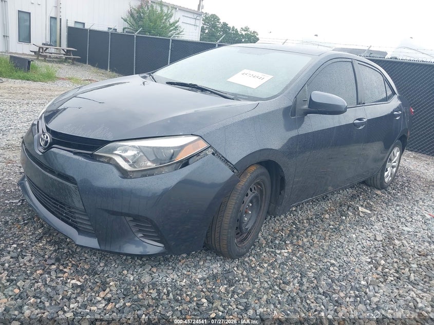 2016 Toyota Corolla, Обычный износ, IAAI, VIN 2T1BURHEXGC614717 — фото 2