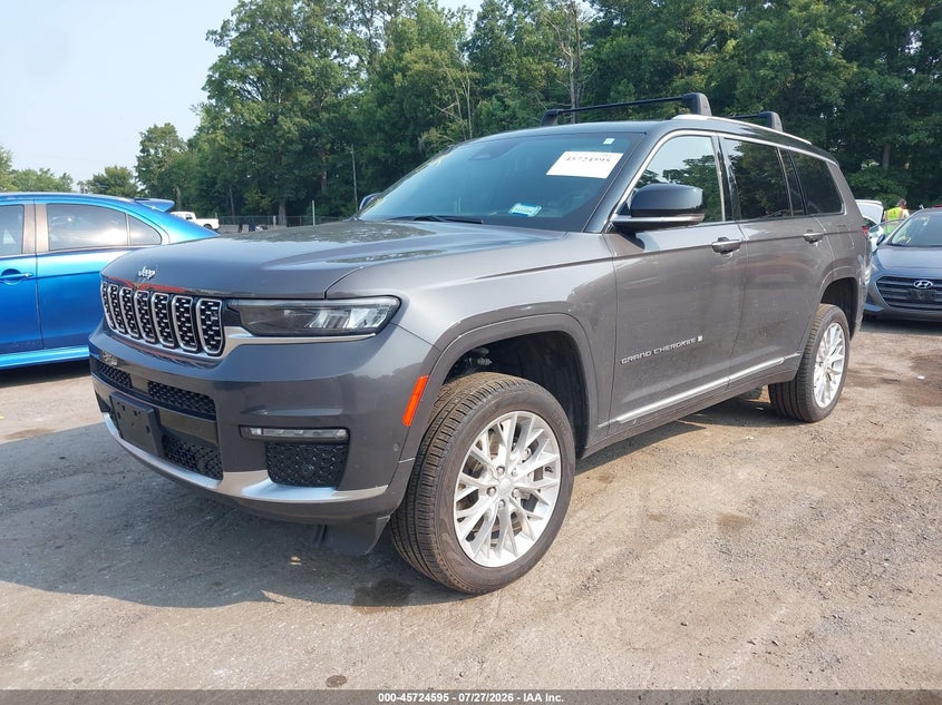 2021 Jeep Grand Cherokee L Summit 4X4, Пресная вода, IAAI, VIN 1C4RJKEG0M8193473 — фото 2