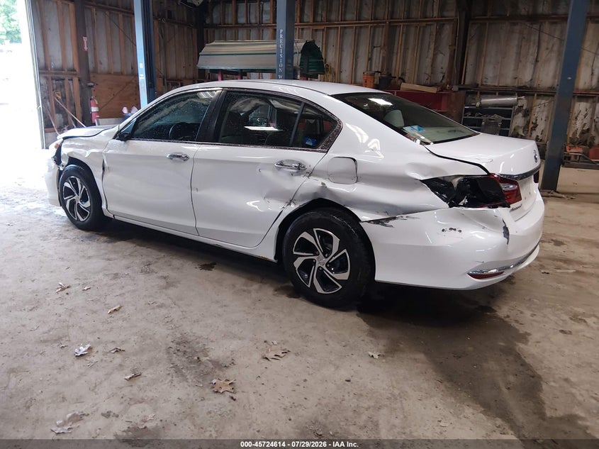 Vin: 1hgcr2f34ha080989, lot: 46223313, honda accord lx 20173