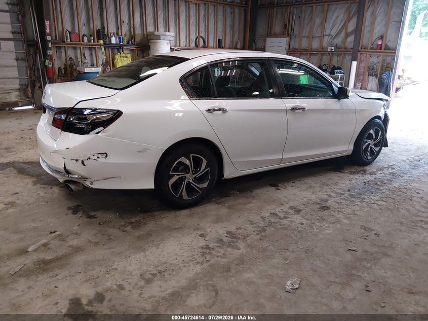 Vin: 1hgcr2f34ha080989, lot: 46223313, honda accord lx 20174