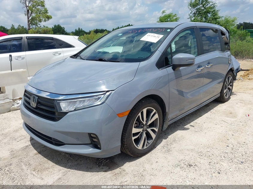 Vin: 5fnrl6h87rb010437, lot: 46223330, honda odyssey touring 20242