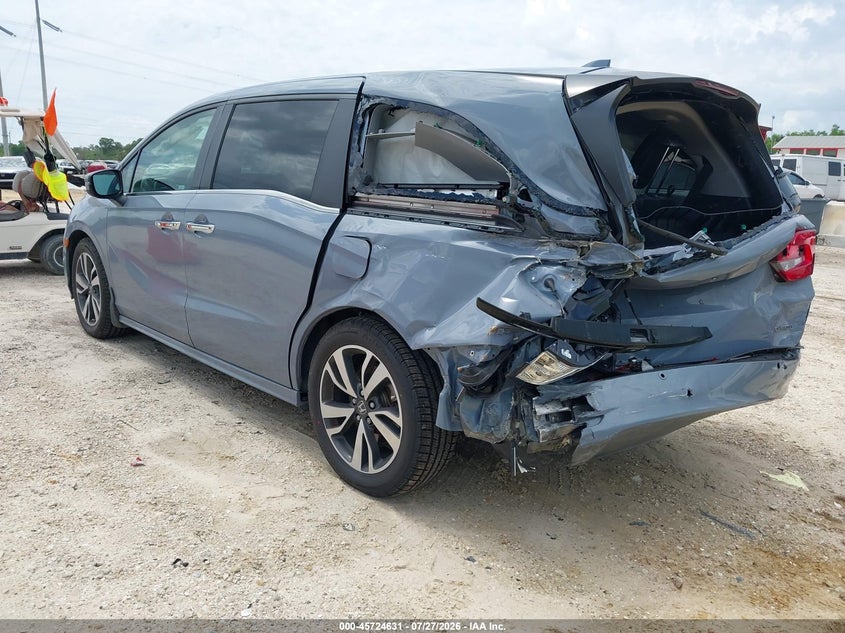 Vin: 5fnrl6h87rb010437, lot: 46223330, honda odyssey touring 20243