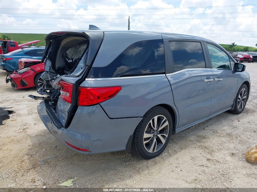 Vin: 5fnrl6h87rb010437, lot: 46223330, honda odyssey touring 20244