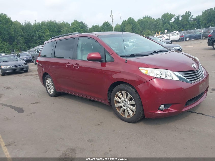 Vin: 5tddk3dc6es076179, lot: 46223354, toyota sienna xle 7 passenger 2014 img_1