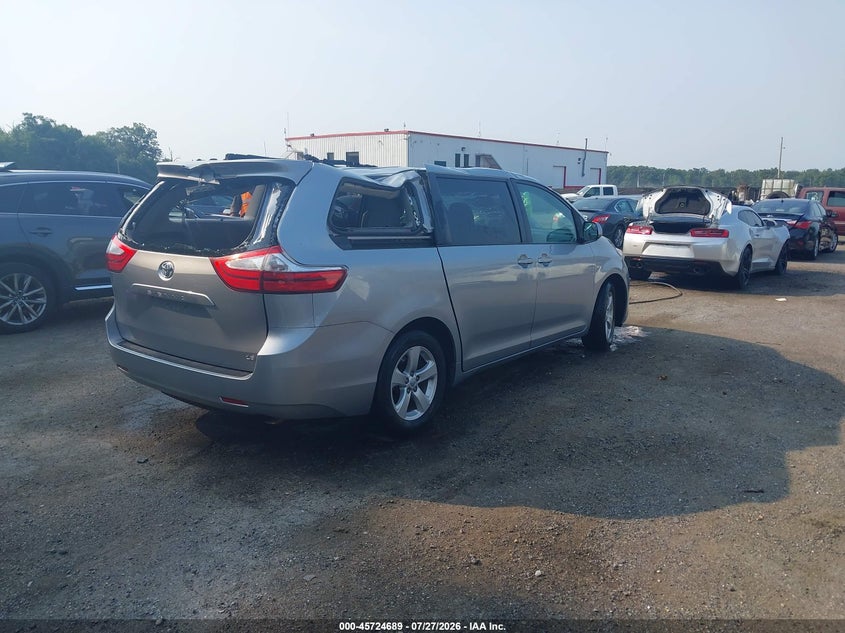Vin: 5tdkk3dc5fs656550, lot: 46223388, toyota sienna le 8 passenger 20154